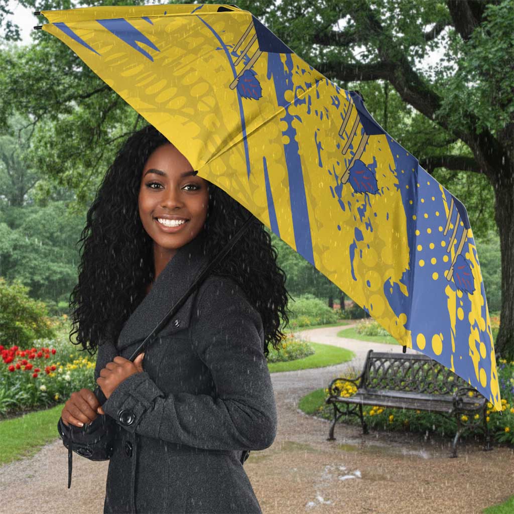 Eswatini Football Custom Umbrella Sihlangu Semnikati Yellow