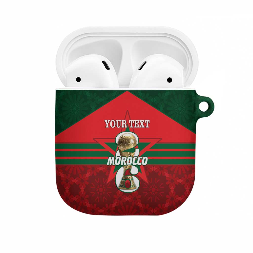 Personalized Morocco Football AirPods Case 2026 Come On Atlas Lions - African Pride