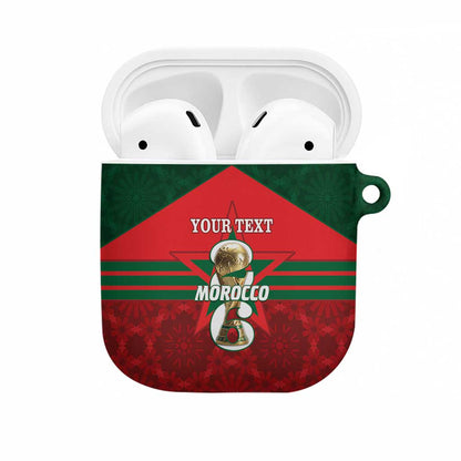 Personalized Morocco Football AirPods Case 2026 Come On Atlas Lions - African Pride