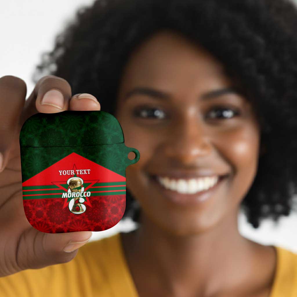 Personalized Morocco Football AirPods Case 2026 Come On Atlas Lions - African Pride