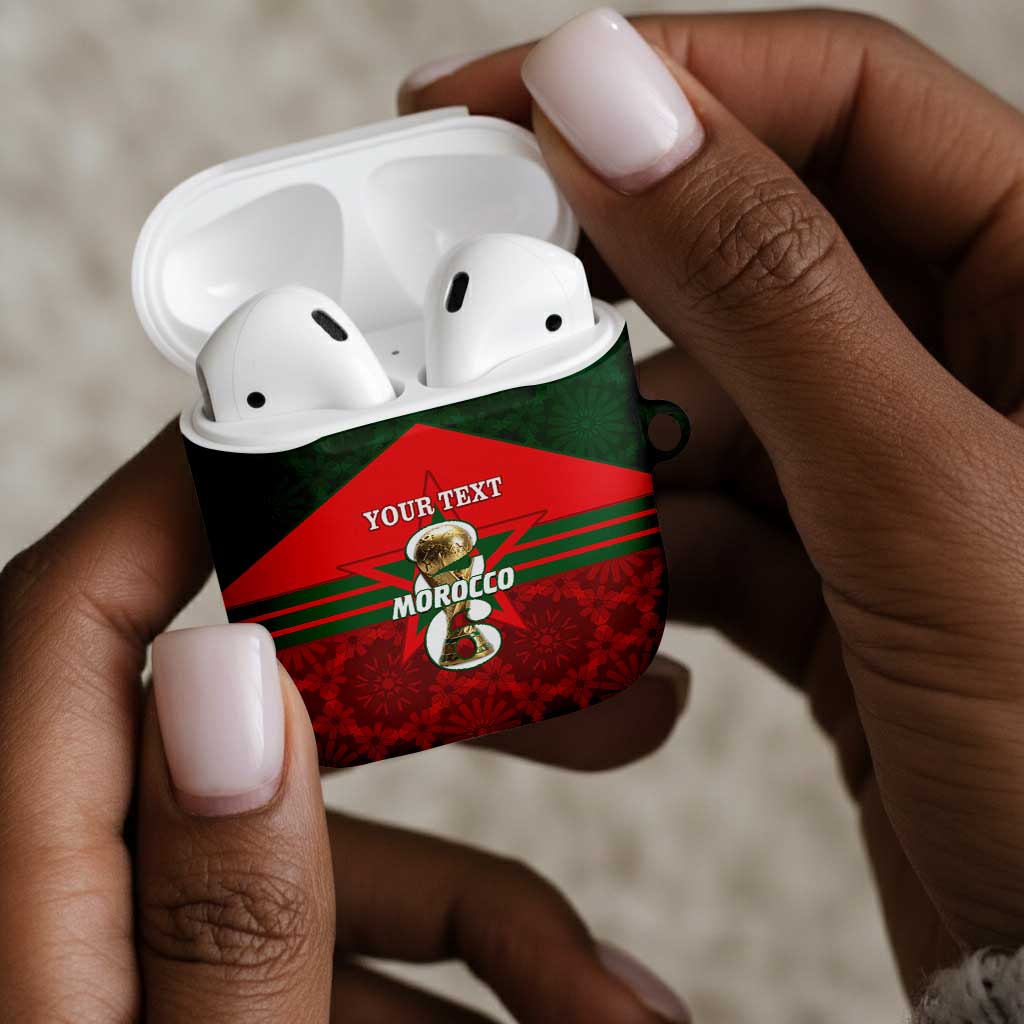 Personalized Morocco Football AirPods Case 2026 Come On Atlas Lions - African Pride