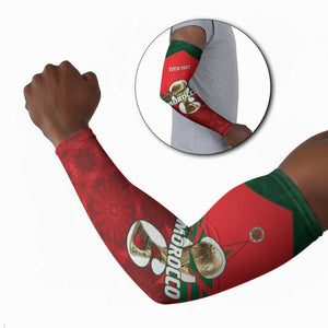 Personalized Morocco Football Arm Sleeves 2026 Come On Atlas Lions - African Pride
