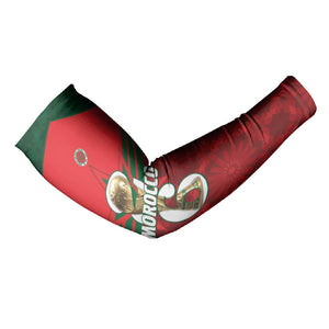 Personalized Morocco Football Arm Sleeves 2026 Come On Atlas Lions - African Pride