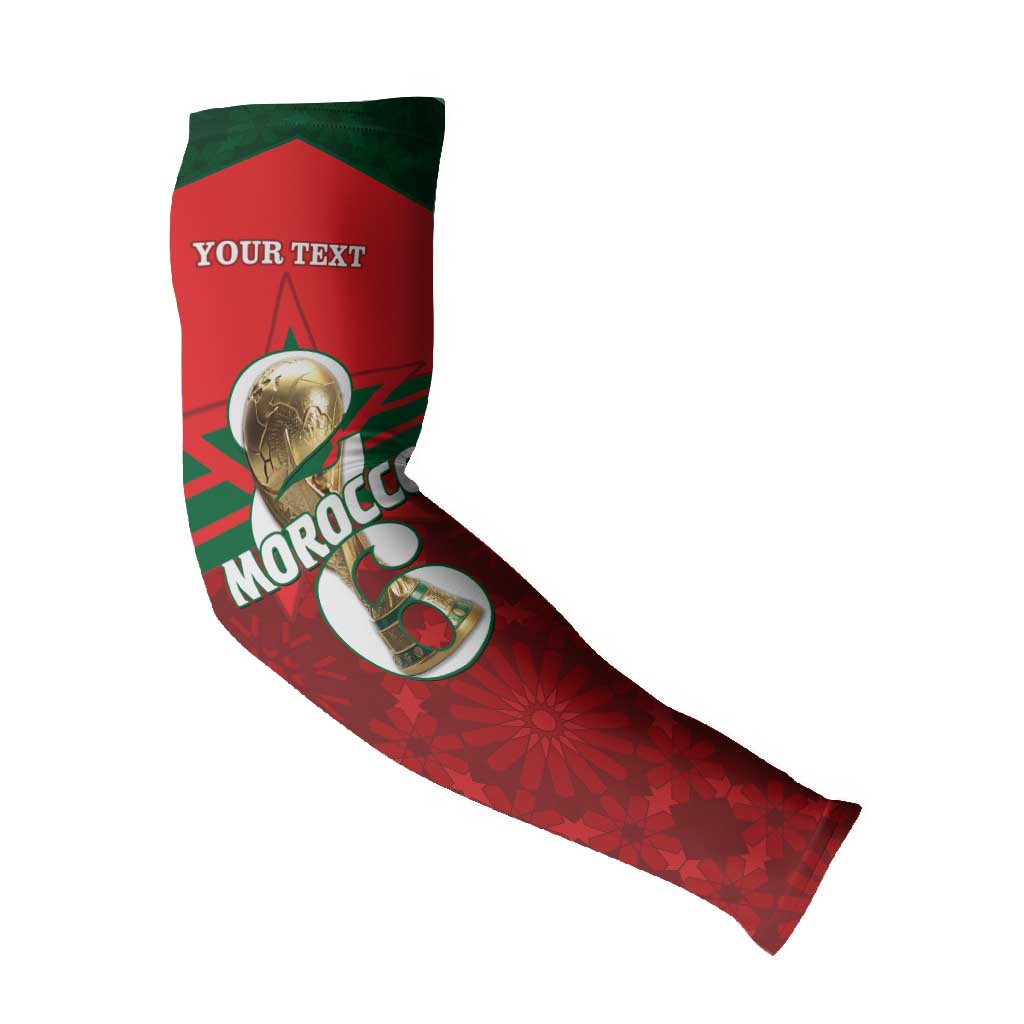 Personalized Morocco Football Arm Sleeves 2026 Come On Atlas Lions - African Pride