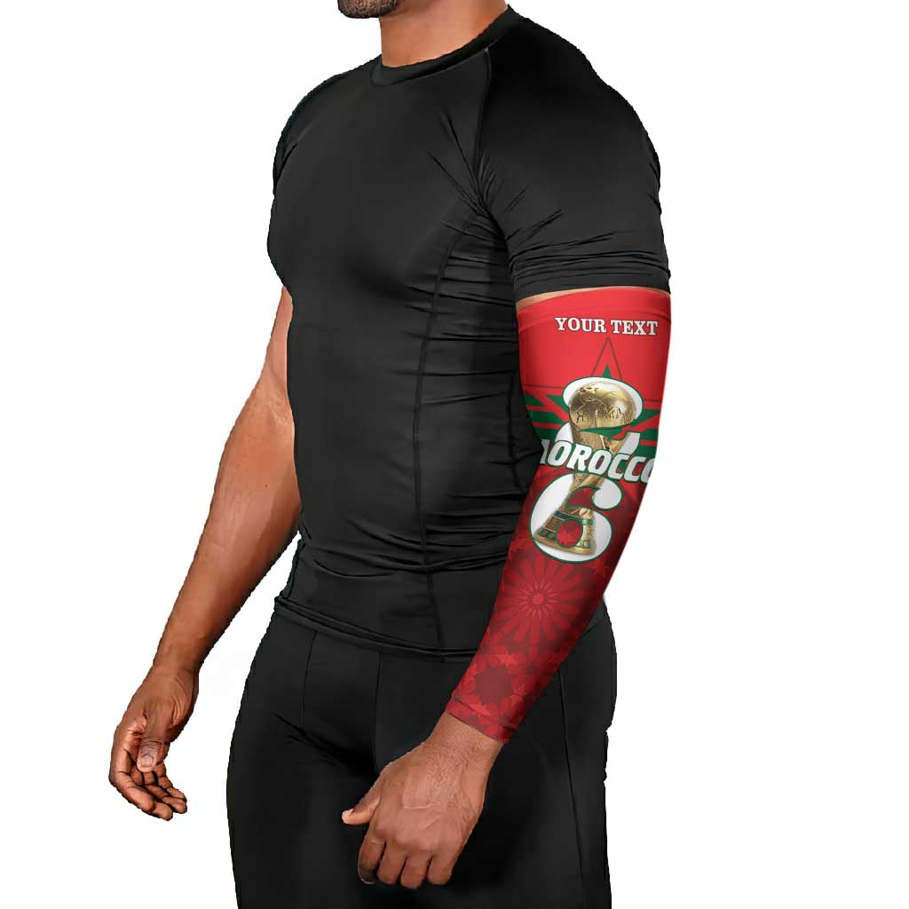 Personalized Morocco Football Arm Sleeves 2026 Come On Atlas Lions - African Pride