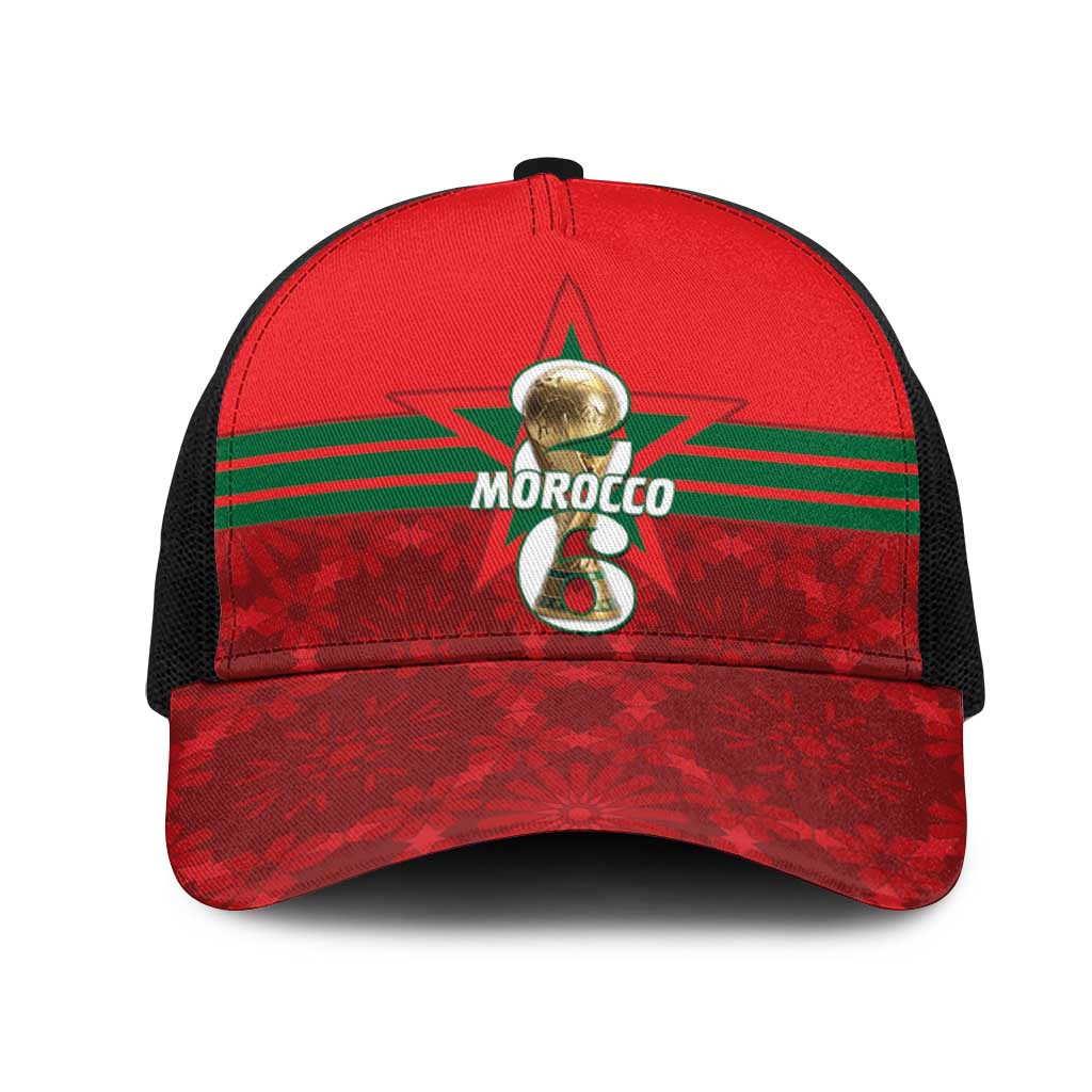 Morocco Football Baseball Net Cap 2026 Come On Atlas Lions - African Pride