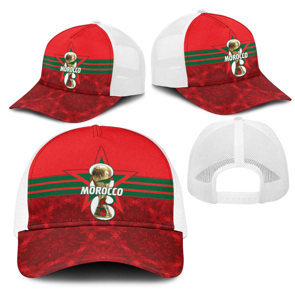 Morocco Football Baseball Net Cap 2026 Come On Atlas Lions - African Pride
