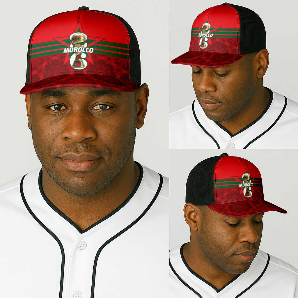 Morocco Football Baseball Net Cap 2026 Come On Atlas Lions - African Pride
