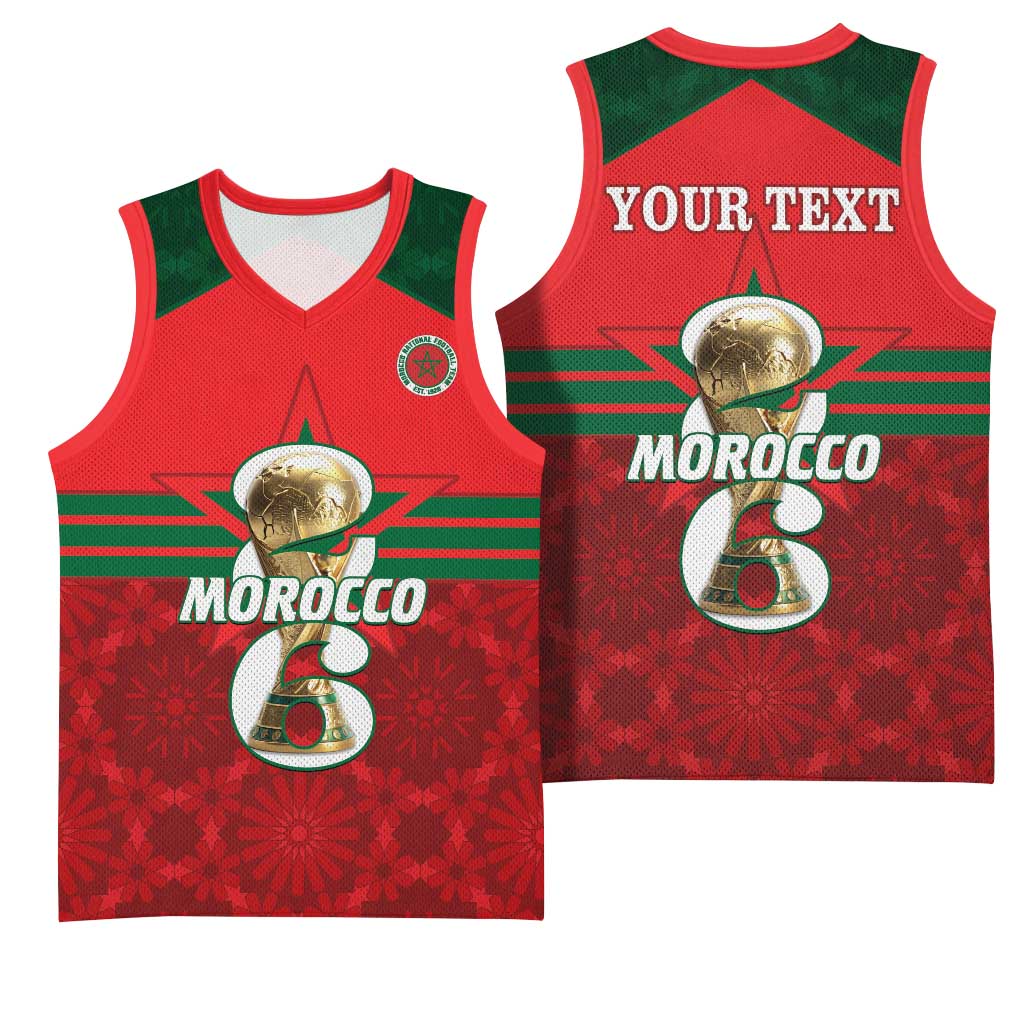 Personalized Morocco Football Basketball Jersey 2026 Come On Atlas Lions - African Pride