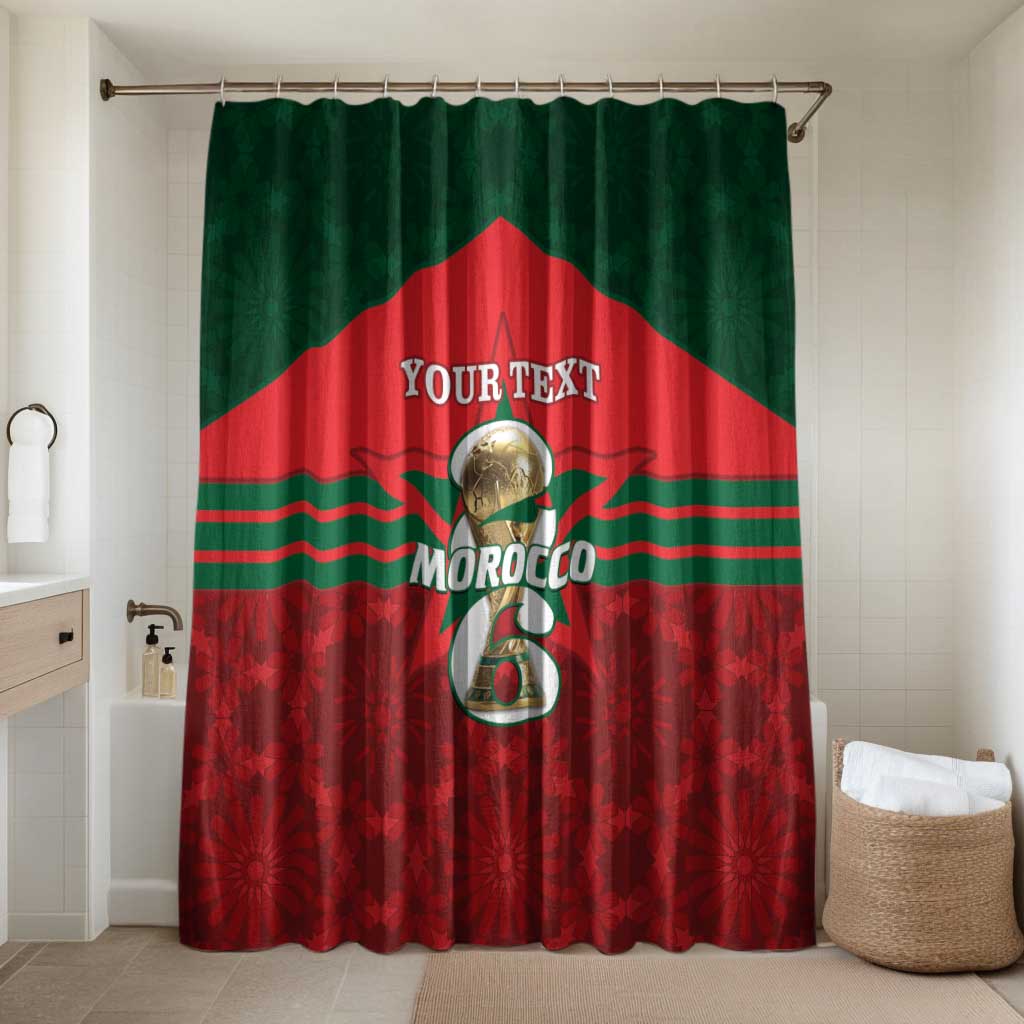 Personalized Morocco Football Bathroom Set 2026 Come On Atlas Lions - African Pride
