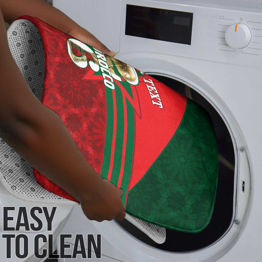 Personalized Morocco Football Bathroom Set 2026 Come On Atlas Lions - African Pride