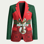 Personalized Morocco Football Blazer 2026 Come On Atlas Lions - African Pride