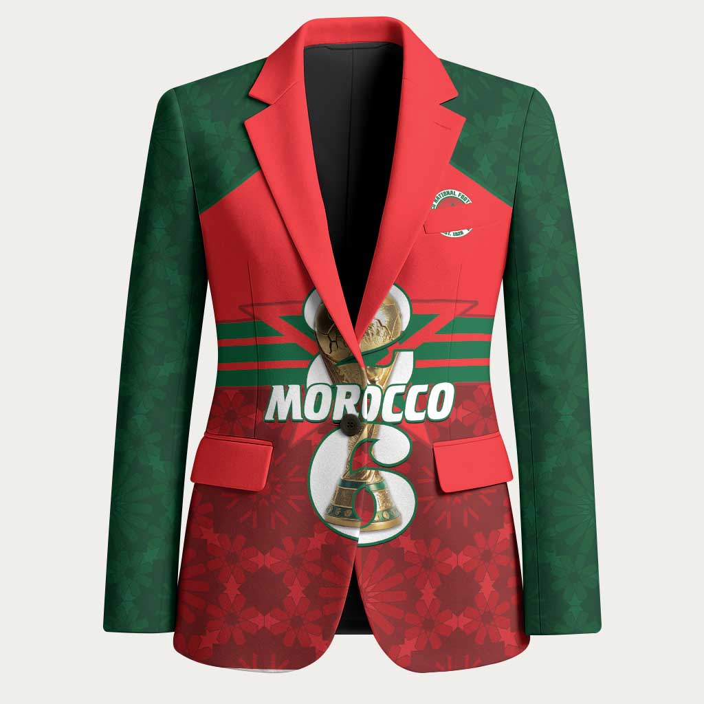 Personalized Morocco Football Blazer 2026 Come On Atlas Lions - African Pride