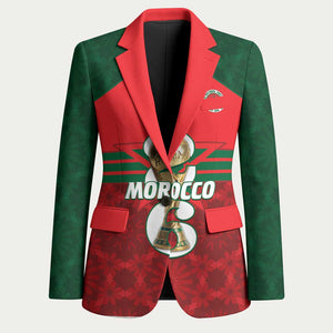 Personalized Morocco Football Blazer 2026 Come On Atlas Lions - African Pride