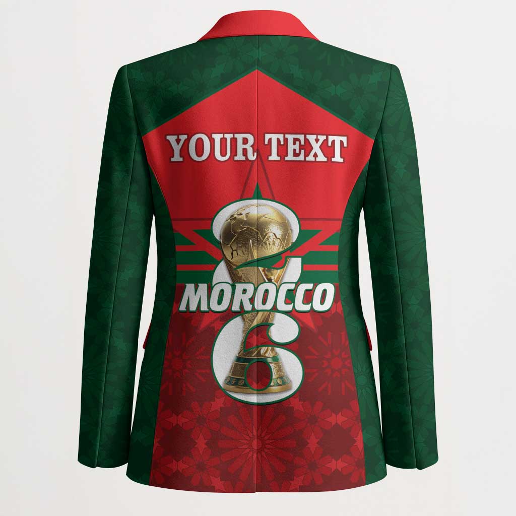 Personalized Morocco Football Blazer 2026 Come On Atlas Lions - African Pride