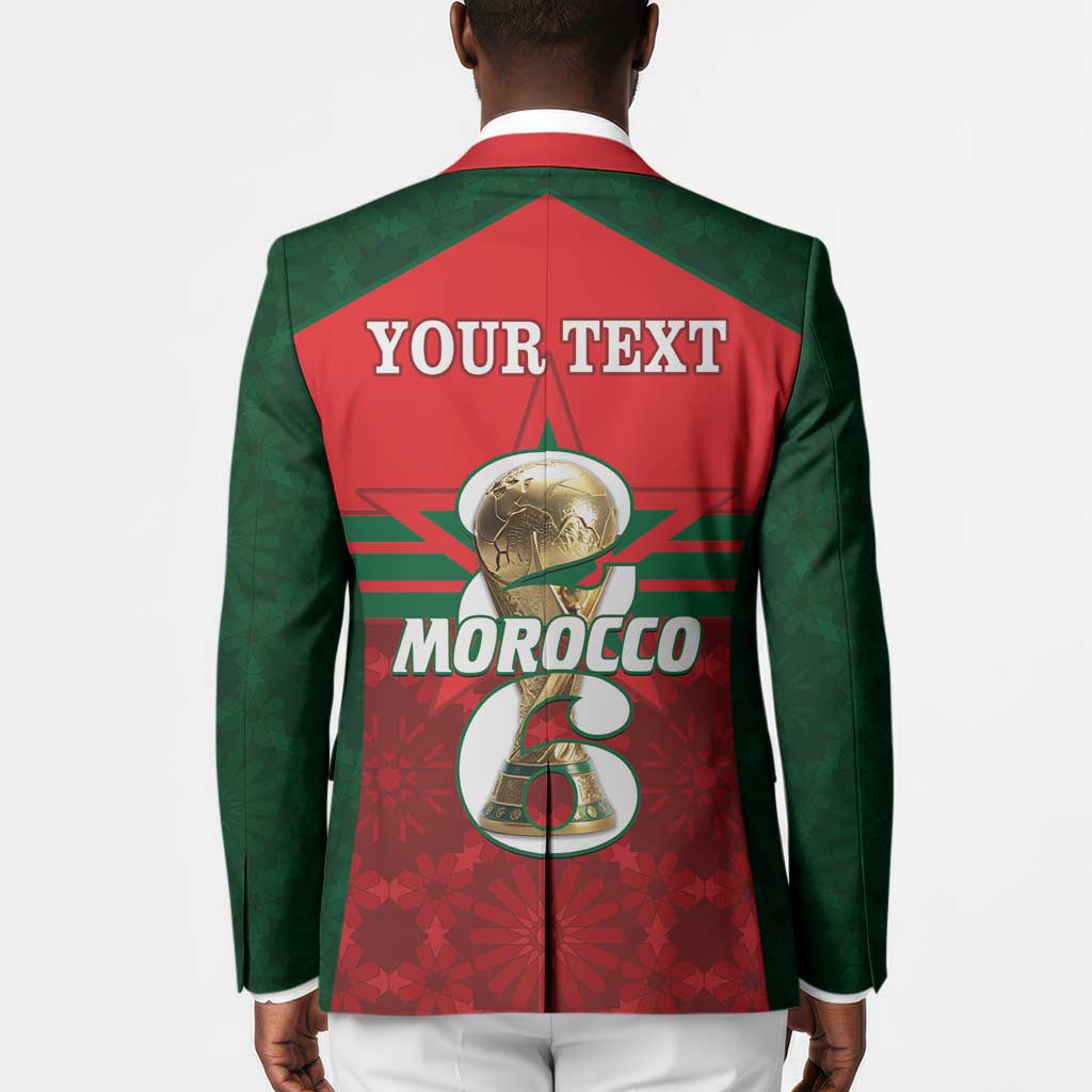 Personalized Morocco Football Blazer 2026 Come On Atlas Lions - African Pride