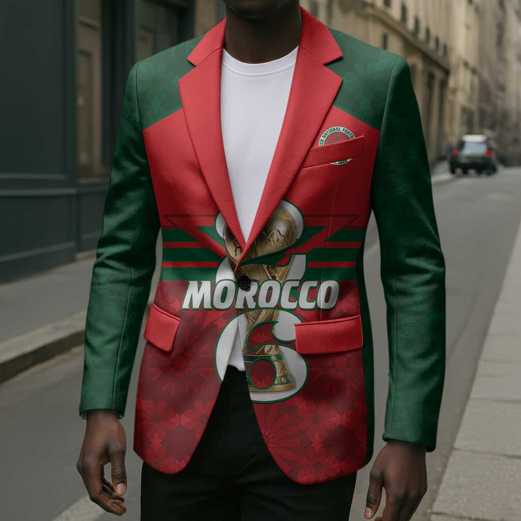 Personalized Morocco Football Blazer 2026 Come On Atlas Lions - African Pride