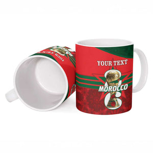 Personalized Morocco Football Ceramic Mug 2026 Come On Atlas Lions - African Pride
