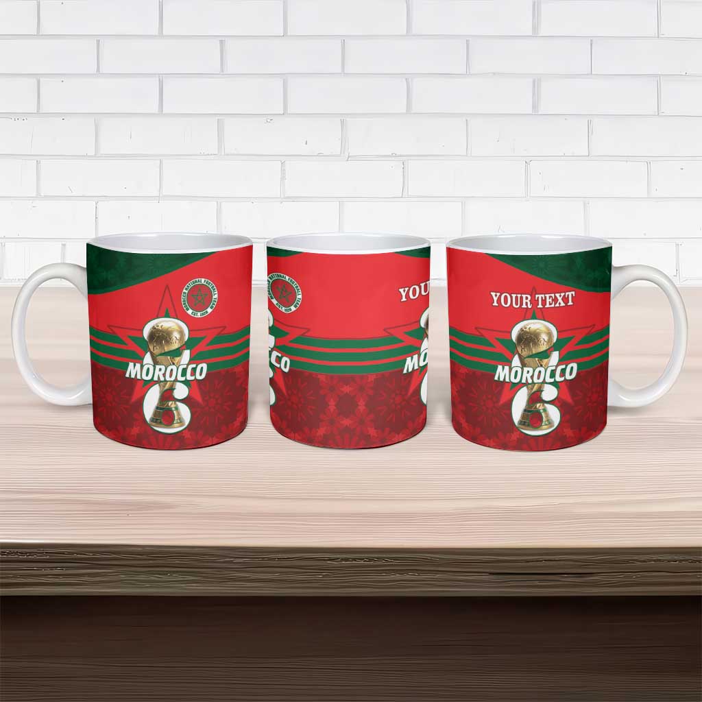 Personalized Morocco Football Ceramic Mug 2026 Come On Atlas Lions - African Pride