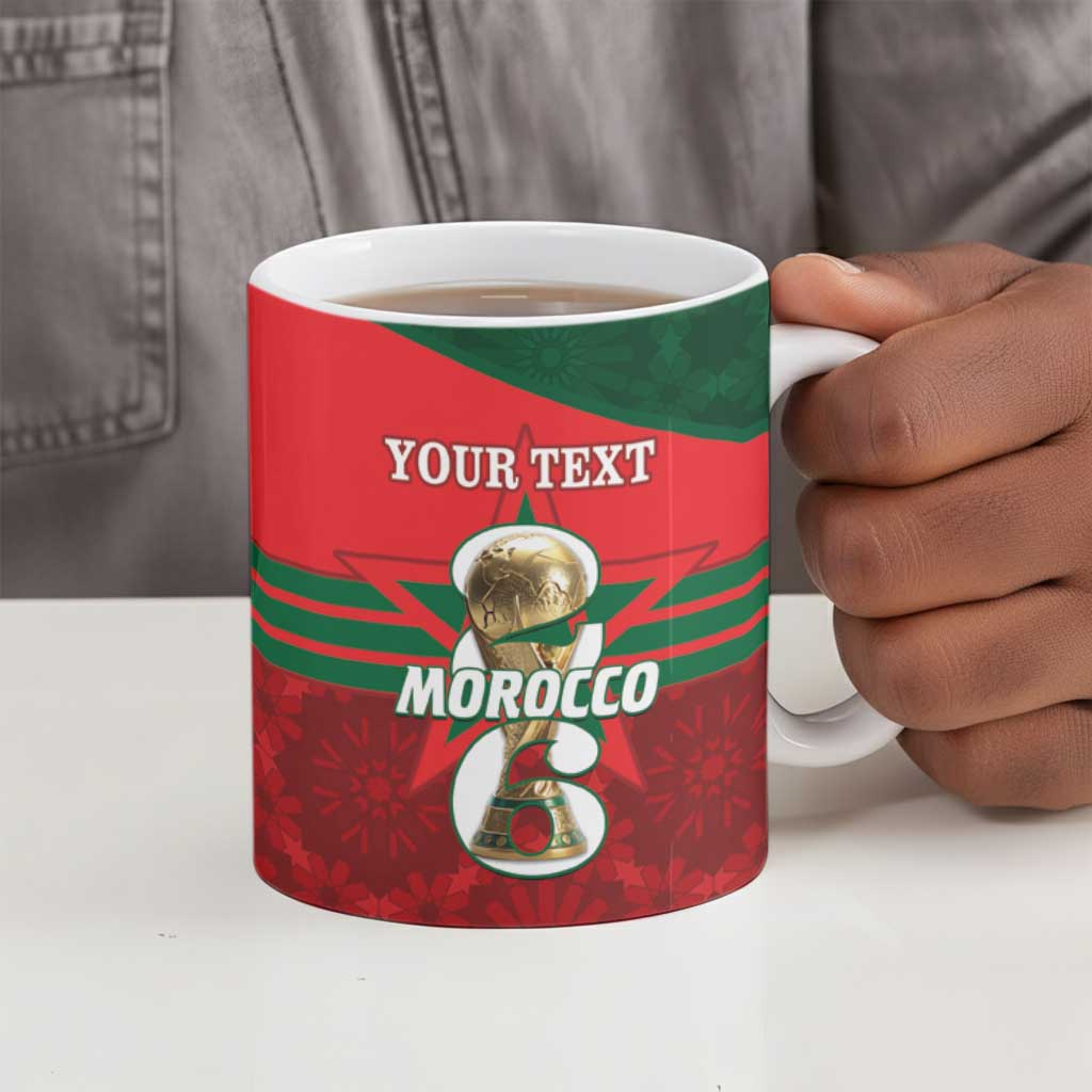 Personalized Morocco Football Ceramic Mug 2026 Come On Atlas Lions - African Pride