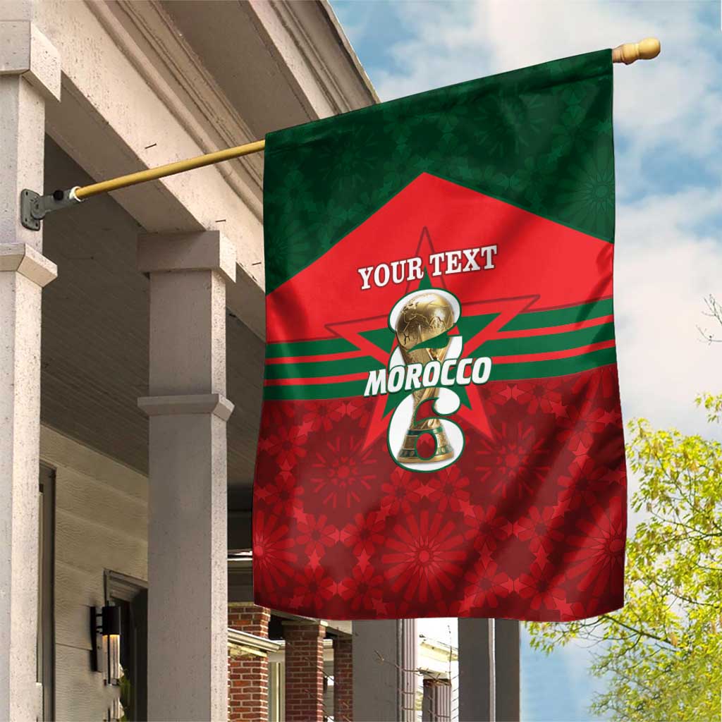 Personalized Morocco Football Garden Flag 2026 Come On Atlas Lions - African Pride