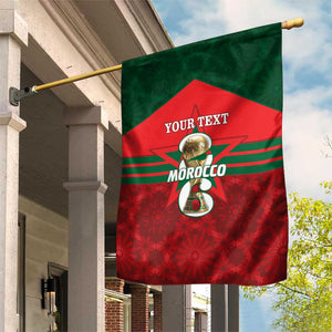 Personalized Morocco Football Garden Flag 2026 Come On Atlas Lions - African Pride