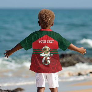 Personalized Morocco Football Kid Hawaiian Shirt 2026 Come On Atlas Lions LT14