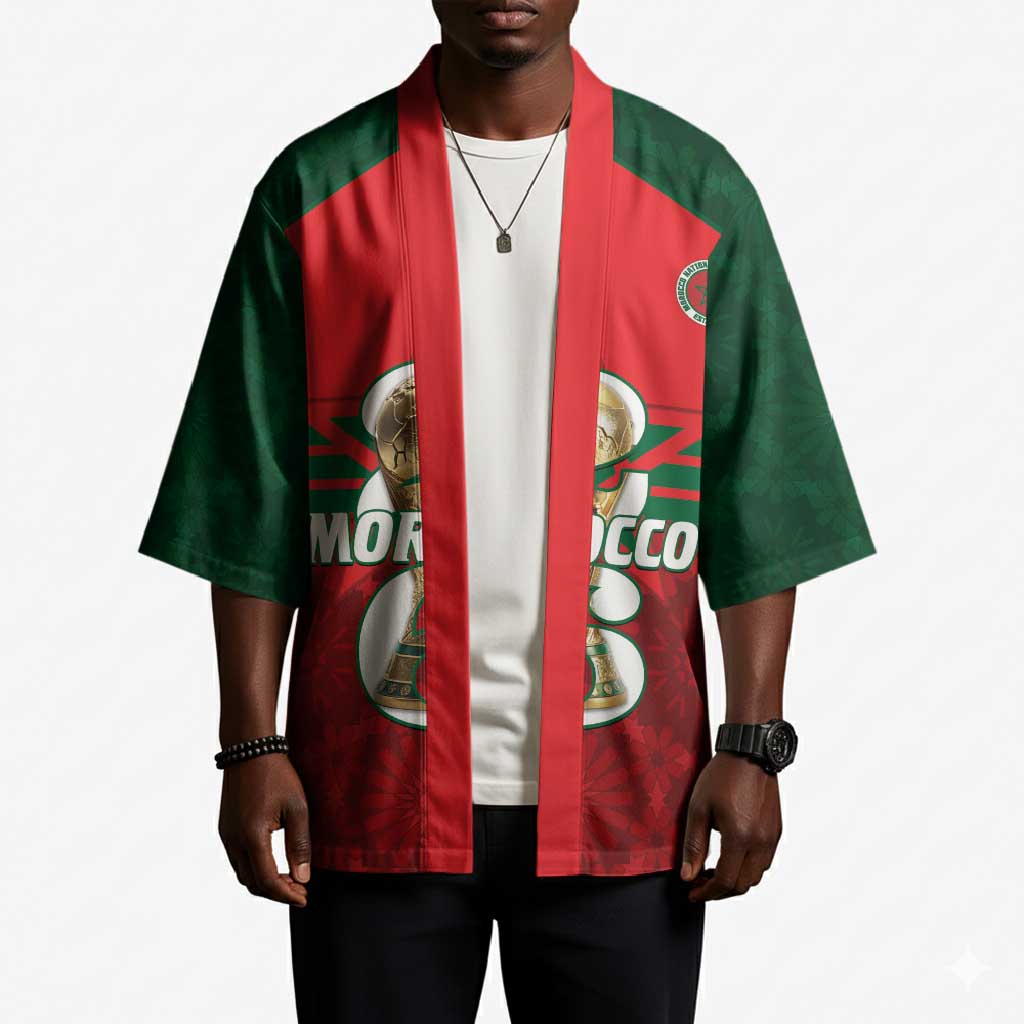 Personalized Morocco Football Kimono 2026 Come On Atlas Lions - African Pride