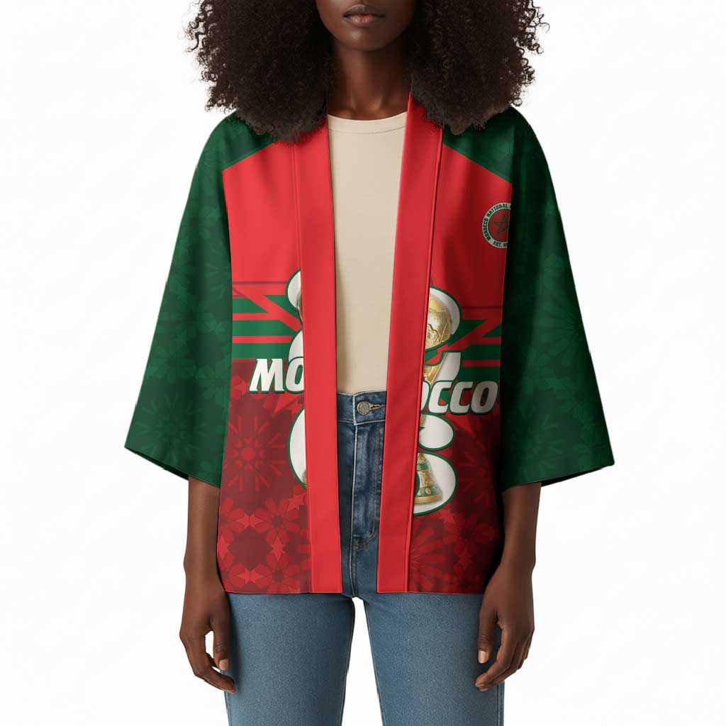 Personalized Morocco Football Kimono 2026 Come On Atlas Lions - African Pride