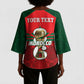 Personalized Morocco Football Kimono Sleeve Blouse 2026 Come On Atlas Lions - African Pride