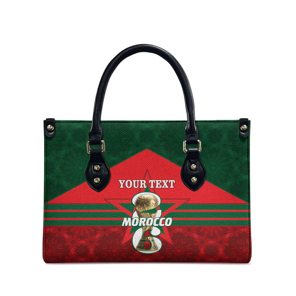 Personalized Morocco Football Leather Bag 2026 Come On Atlas Lions - African Pride