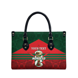 Personalized Morocco Football Leather Bag 2026 Come On Atlas Lions - African Pride