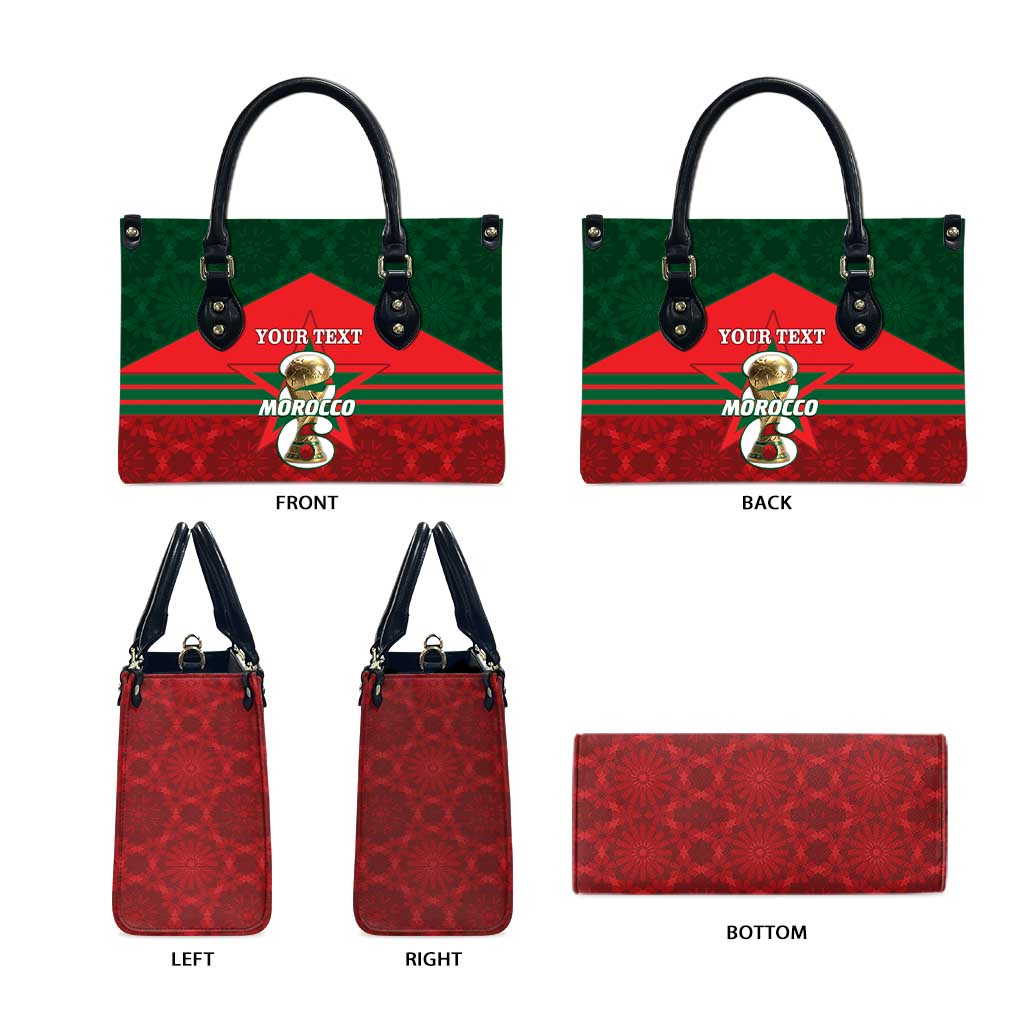 Personalized Morocco Football Leather Bag 2026 Come On Atlas Lions - African Pride