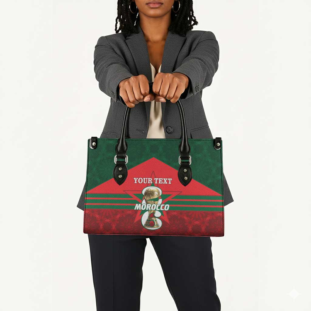 Personalized Morocco Football Leather Bag 2026 Come On Atlas Lions - African Pride