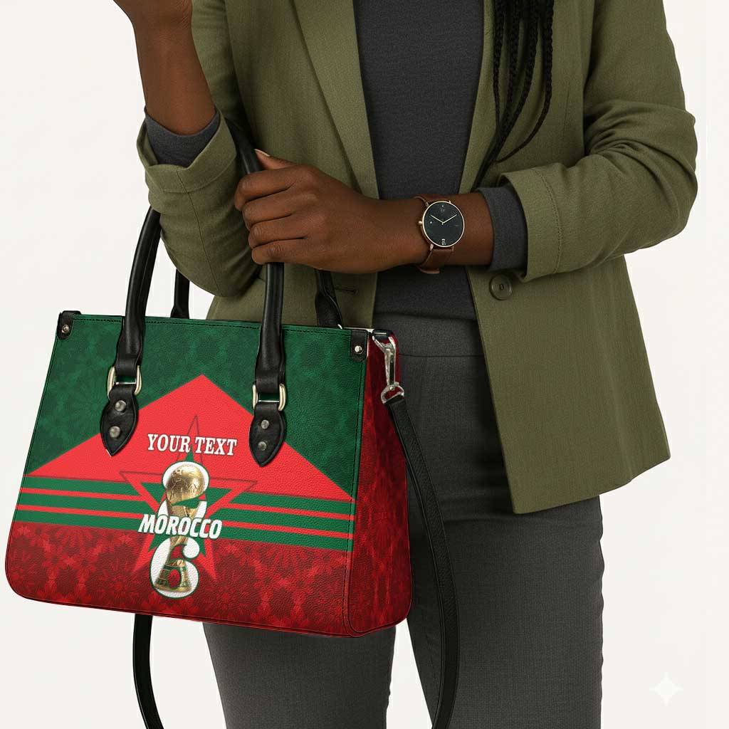 Personalized Morocco Football Leather Bag 2026 Come On Atlas Lions - African Pride