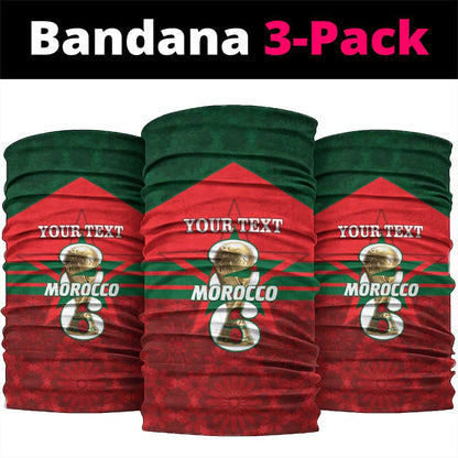 Personalized Morocco Football Neck Gaiter 2026 Come On Atlas Lions - African Pride