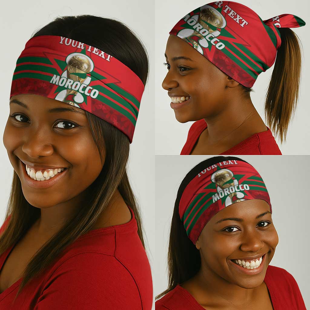 Personalized Morocco Football Neck Gaiter 2026 Come On Atlas Lions - African Pride
