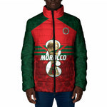 Personalized Morocco Football Padded Jacket 2026 Come On Atlas Lions - African Pride