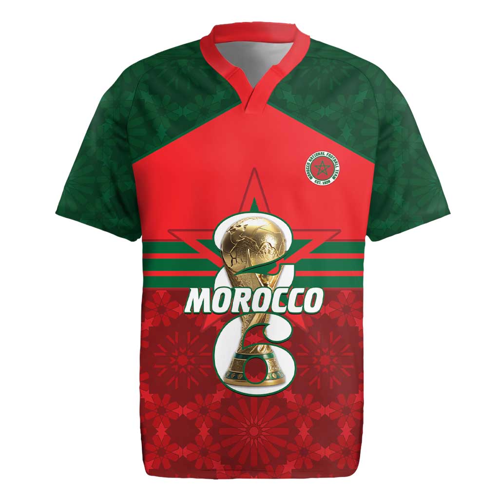 Personalized Morocco Football Rugby Jersey 2026 Come On Atlas Lions LT14