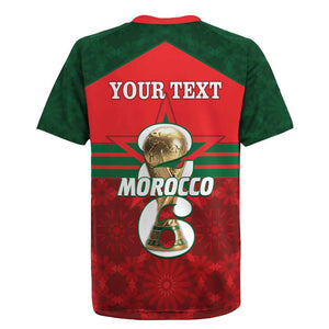 Personalized Morocco Football Rugby Jersey 2026 Come On Atlas Lions LT14