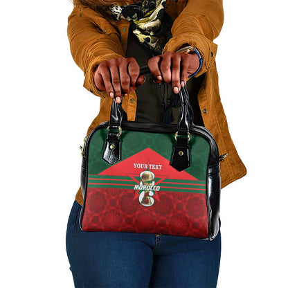 Personalized Morocco Football Shoulder Handbag 2026 Come On Atlas Lions - African Pride