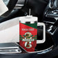 Personalized Morocco Football Tumbler With Handle 2026 Come On Atlas Lions - African Pride