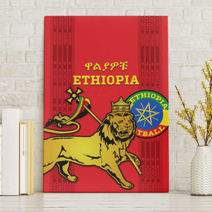 Ethiopia Football Canvas Wall Art 2024 Go Champions Walia Ibex