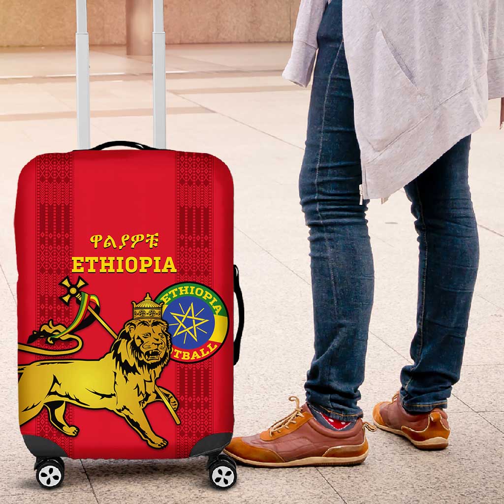 Ethiopia Football Luggage Cover 2024 Go Champions Walia Ibex