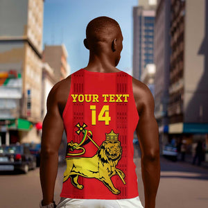 Custom Ethiopia Football Men Tank Top 2024 Go Champions Walia Ibex