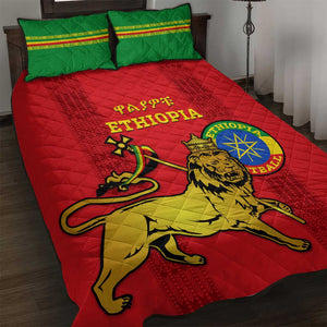 Ethiopia Football Quilt Bed Set 2024 Go Champions Walia Ibex