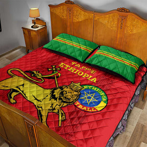 Ethiopia Football Quilt Bed Set 2024 Go Champions Walia Ibex