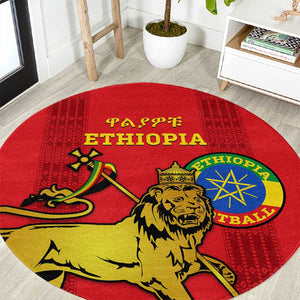 Ethiopia Football Round Carpet 2024 Go Champions Walia Ibex