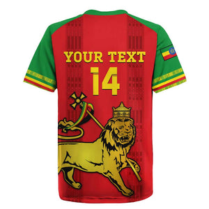 Custom Ethiopia Football Rugby Jersey 2024 Go Champions Walia Ibex