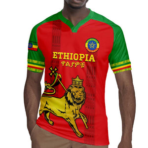 Custom Ethiopia Football Rugby Jersey 2024 Go Champions Walia Ibex